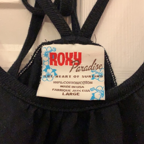😍 2/$29 4/$50 Roxy Paradise Halter tank top black - Picture 5 of 8